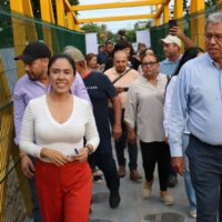 Cumple Fanny Arreola compromiso con construcción de puente que conecta a las colonias Miguel Hidalgo y El Varillero